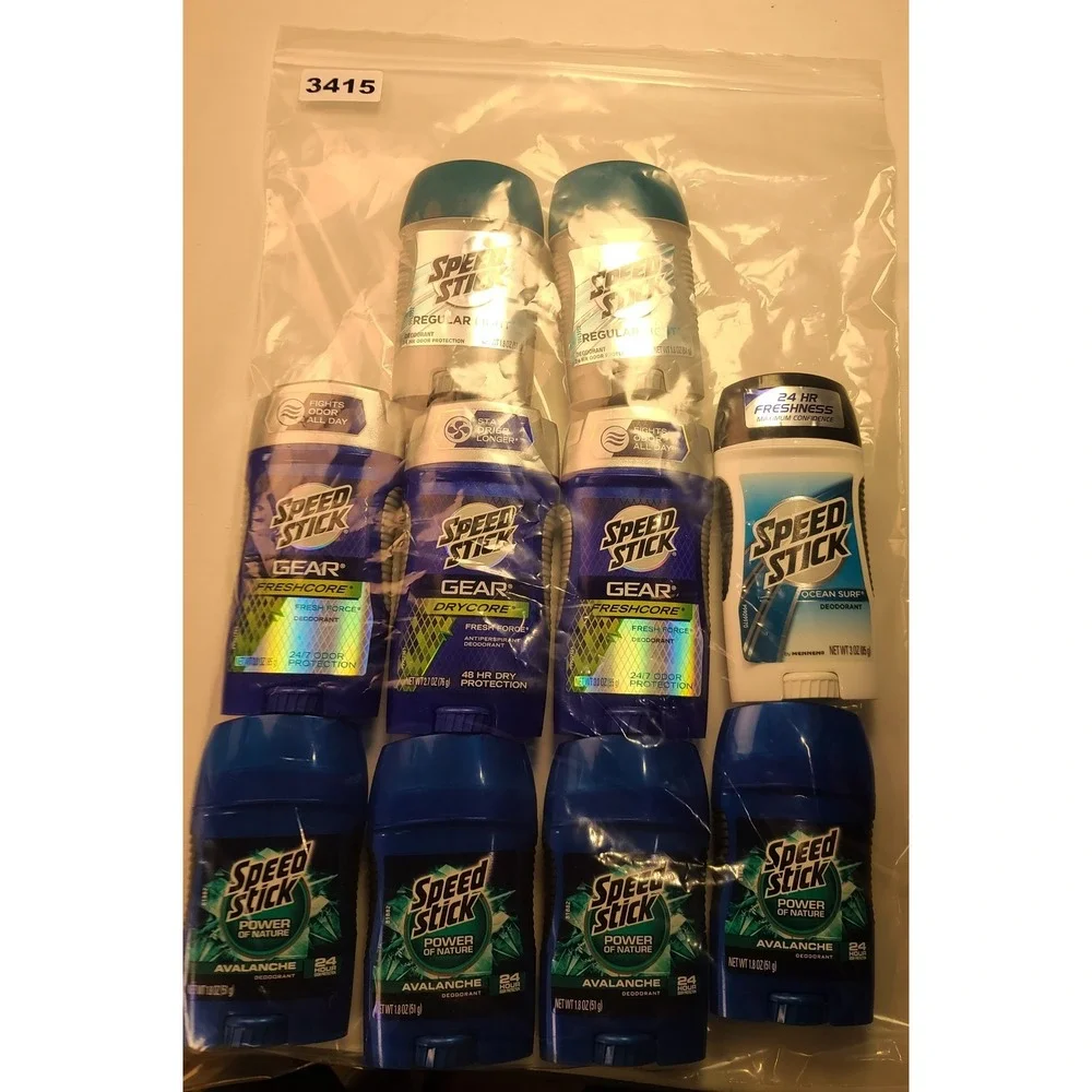 Speed Stick Deodorant Antiperspirant Bundle 10pk Gear Avalanche Ocean Surf Light